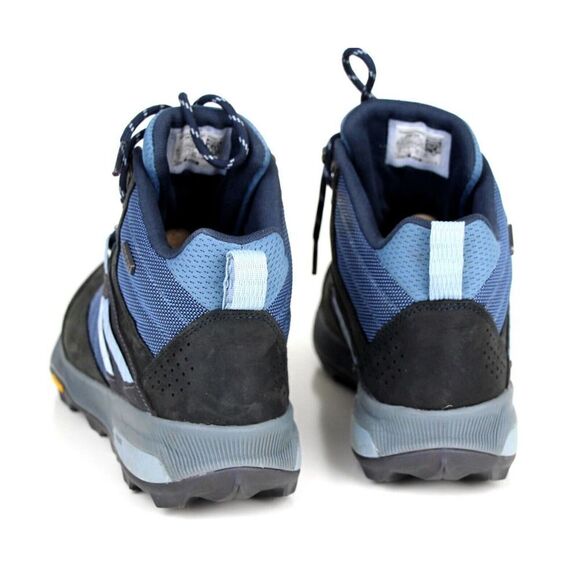 Merrell BLUE BLACK LEATHER NYLON LACE UP FLAT HIGHT TOP SNEAKERS SHOES Sz 9.5 - Picture 9 of 12